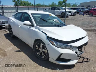 2020 Nissan Sentra SV with VIN 3N1AB8CV2LY296236, listed as a IAAI auction lot 42285527 with 106,767 mi miles and . Bid and sale history available at DreamBid. Image 1.