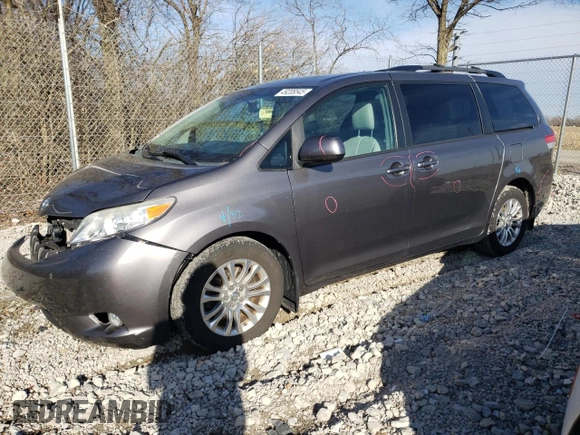 2011 Toyota Sienna XLE AAS with VIN 5TDYK3DC5BS118256, listed as a Copart auction lot 49208545 with 149,474 mi miles and Salvage Title. Bid and sale history available at carsss.com. Image 1.