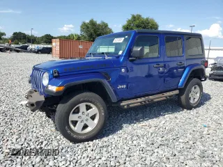2019 Jeep Wrangler Unlimited Sahara with VIN 1C4HJXEN9KW592821, listed as a Copart auction lot 63204995 with 134,170 mi miles and Non repairable. Bid and sale history available at DreamBid. Image 1.