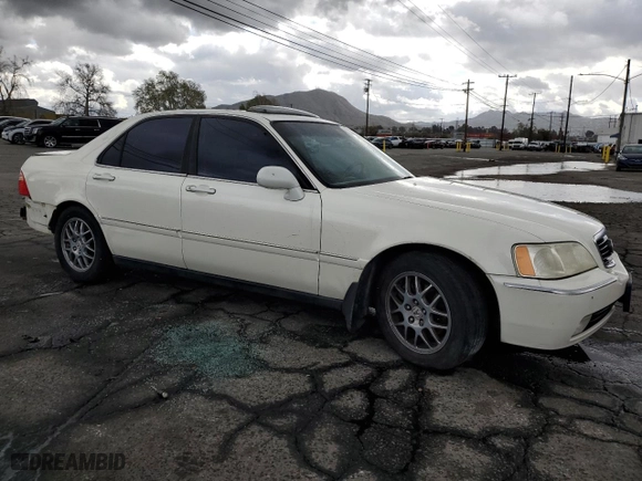 2001 Acura RL w/Navigation System with VIN JH4KA96671C001294, listed as a Copart auction lot 48045935 with 211,930 mi miles and Salvage Title. Bid and sale history available at carsss.com. Image 4.
