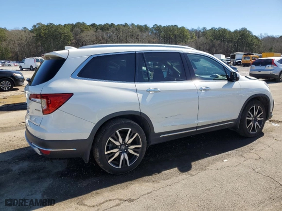 2019 Honda Pilot Touring 8-Passenger with VIN 5FNYF5H95KB022419, listed as a Copart auction lot 46665175 with 73,524 mi miles and Salvage Title. Bid and sale history available at carsss.com. Image 3.