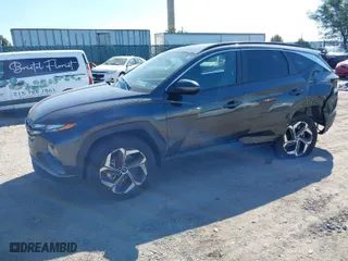 2023 Hyundai Tucson SEL with VIN 5NMJFCAE3PH252432, listed as a IAAI auction lot 40522530 with 8,152 mi miles. Bid and sale history available at carsss.com. Image 2.