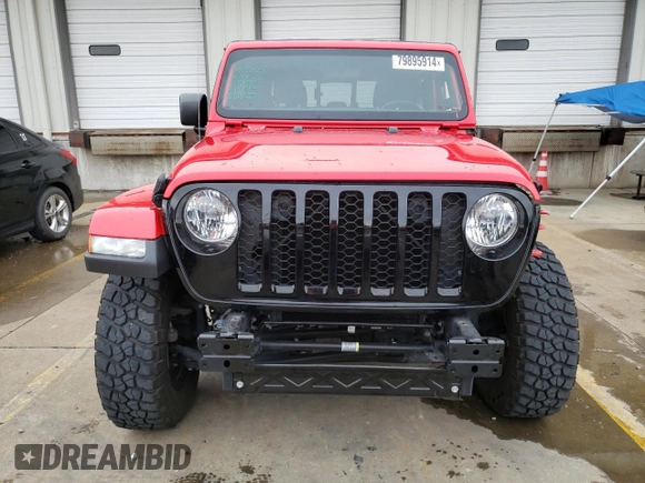 2022 Jeep Gladiator Willys with VIN 1C6HJTAG7NL167580, listed as a Copart auction lot 79895914 with 45,544 mi miles and Salvage title. Bid and sale history available at DreamBid. Image 5.