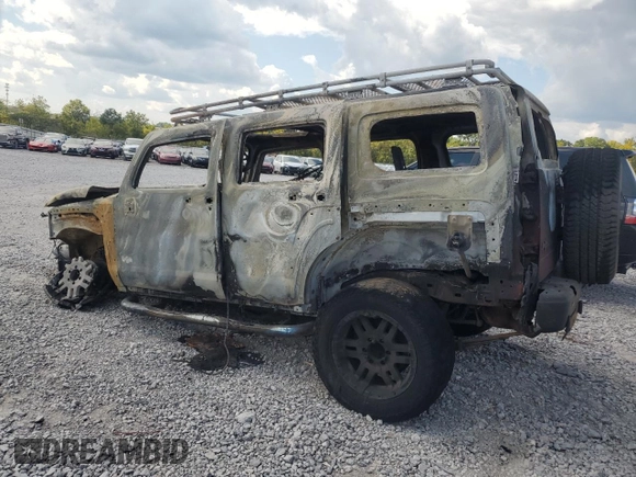 2008 Hummer H3 SUV with VIN 5GTEN13E488201605, listed as a Copart auction lot 72056444 with 0 mi miles and Non Repairable. Bid and sale history available at carsss.com. Image 2.