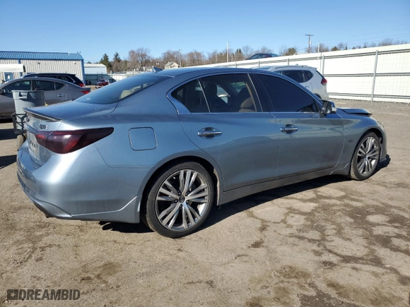 2018 Infiniti Q50 3.0t LUXE with VIN JN1EV7AR5JM610731, listed as a Copart auction lot 48387205 with 112,801 mi miles and Clean Title. Bid and sale history available at carsss.com. Image 3.