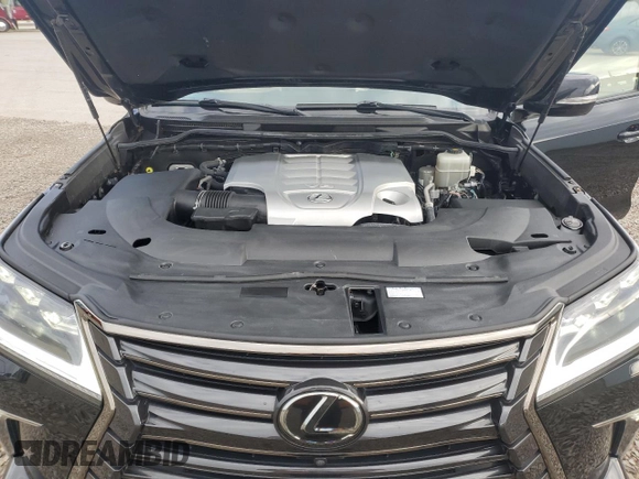 2019 Lexus LX 570 with VIN JTJHY7AX0K4292290, listed as a Copart auction lot 55386945 with 29,271 mi miles and Salvage Title. Bid and sale history available at DreamBid. Image 12.