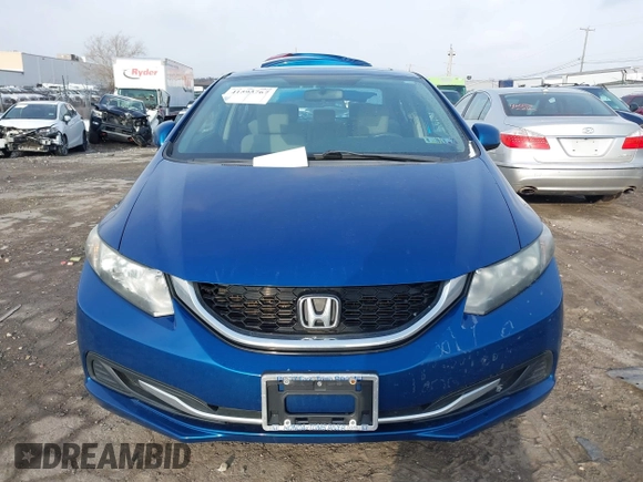 2013 Honda Civic EX with VIN 19XFB2F89DE251299, listed as a IAAI auction lot 41593767 with Not Provided miles and . Bid and sale history available at DreamBid. Image 11.
