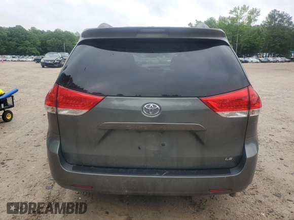 2013 Toyota Sienna LE AAS with VIN 5TDKK3DC8DS395007, listed as a Copart auction lot 54950905 with Not provided miles and Salvage title. Bid and sale history available at DreamBid. Image 6.