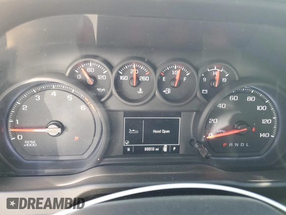 2020 Chevrolet Silverado 1500 Work Truck with VIN 1GCRWAEF0LZ269401, listed as a Copart auction lot 76620194 with 89,910 mi miles and Salvage Title. Bid and sale history available at DreamBid. Image 9.