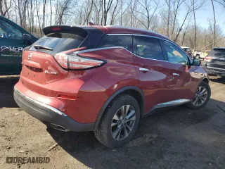 2018 Nissan Murano SL with VIN 5N1AZ2MH5JN130488, listed as a Copart auction lot 48911695 with 133,871 mi miles and Salvage Title. Bid and sale history available at carsss.com. Image 3.