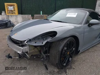 2023 Porsche 718 Spyder with VIN WP0CC2A83PS222034, listed as a IAAI auction lot 41222380 with 5,932 mi miles and . Bid and sale history available at DreamBid. Image 19.