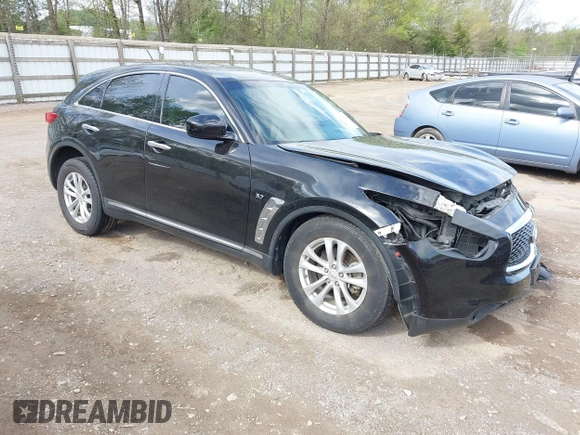 2017 Infiniti QX70 with VIN JN8CS1MW4HM414936, listed as a IAAI auction lot 42035425 with 127,220 mi miles and . Bid and sale history available at DreamBid. Image 1.