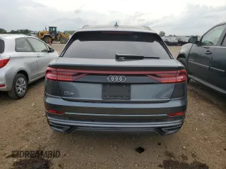 2023 Audi Q8 Premium Plus with VIN WA1EVBF12PD035302, listed as a Copart auction lot 64756094 with 8,615 mi miles and Salvage title. Bid and sale history available at DreamBid. Image 6.