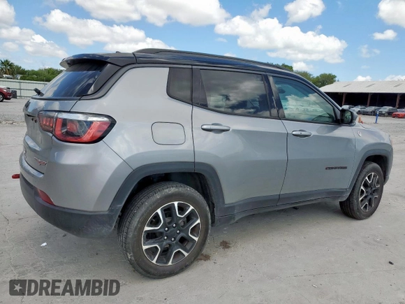 2020 Jeep Compass Trailhawk z VIN 3C4NJDDB6LT202919, wystawiony jako Copart lot #66373195 z przebiegiem 122 039 mil mil oraz Czysty tytuł • Clean title. Historia ofert i sprzedaży dostępna na DreamBid. Obrazek 3.