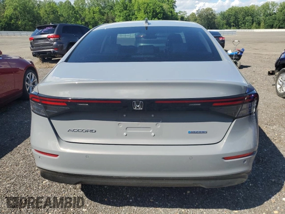 2025 Honda Accord EX-L with VIN 1HGCY2F61SA039210, listed as a Copart auction lot 55132285 with 1,977 mi miles and Salvage title. Bid and sale history available at DreamBid. Image 6.