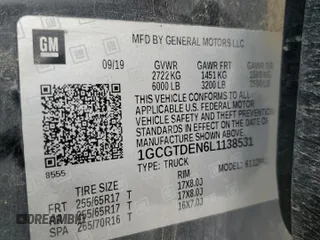 2020 Chevrolet Colorado 4WD Z71 z VIN 1GCGTDEN6L1138531, wystawiony jako Copart lot #53036775 z przebiegiem Nie podano mil oraz Szkoda całkowita • Salvage title. Historia ofert i sprzedaży dostępna na DreamBid. Obrazek 12.