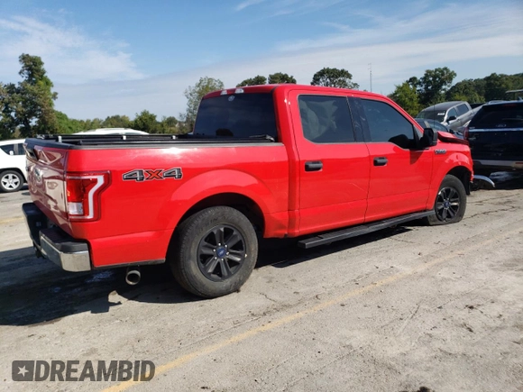 2017 Ford F-150 XL with VIN 1FTEW1EF4HKC37954, listed as a Copart auction lot 71001274 with 123,678 mi miles and Salvage Title. Bid and sale history available at carsss.com. Image 3.