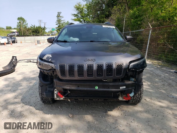 2019 Jeep Cherokee Trailhawk Elite с VIN 1C4PJMBN5KD123705, выставлен на аукционе Copart как лот 58827215 с пробегом 56 913 миль миль и Списание • Salvage title. История ставок и продаж доступна на DreamBid. Изображение 5.