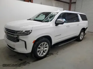 2023 Chevrolet Suburban Premier with VIN 1GNSCFKD1PR477696, listed as a Copart auction lot 53269285 with 47,272 mi miles and Clean Title. Bid and sale history available at carsss.com. Image 1.