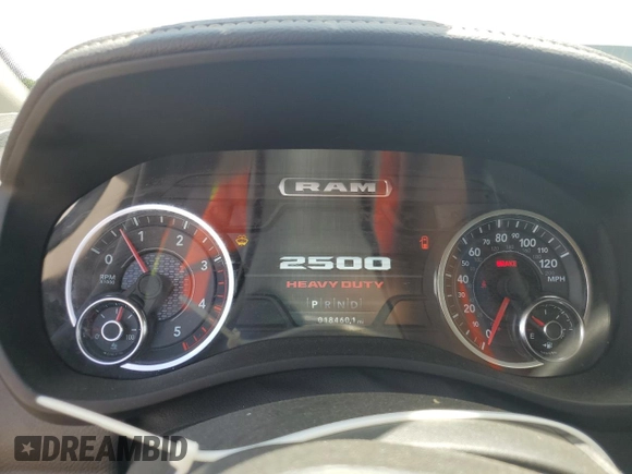2024 Ram 2500 Laramie with VIN 3C6UR5FL6RG366874, listed as a Copart auction lot 55081125 with 18,460 mi miles and Salvage title. Bid and sale history available at DreamBid. Image 9.