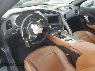 2014 Chevrolet Corvette 2LT with VIN 1G1YC2D7XE5127466, listed as a Copart auction lot 74580694 with 14,516 mi miles and Salvage Title. Bid and sale history available at carsss.com. Image 8.