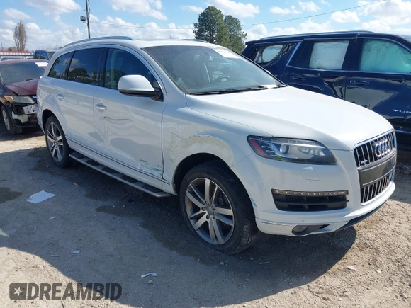 2013 Audi Q7 3.0T Premium Plus with VIN WA1LGBFE7DD005440, listed as a IAAI auction lot 41483398 with 92,668 mi miles. Bid and sale history available at carsss.com. Image 1.