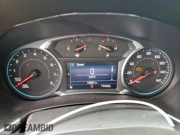 2022 Chevrolet Equinox LT z VIN 3GNAXKEV3NL256120, wystawiony jako Copart lot #58718415 z przebiegiem 14 037 mil mil oraz Szkoda całkowita • Salvage title. Historia ofert i sprzedaży dostępna na DreamBid. Obrazek 9.