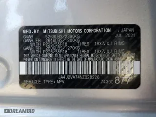 2022 Mitsubishi Outlander PHEV SEL with VIN JA4J2VA74NZ028226, listed as a Copart auction lot 87976485 with 63030 miles and Clean Title. Bid and sale history available at carsss.com. Image 13.