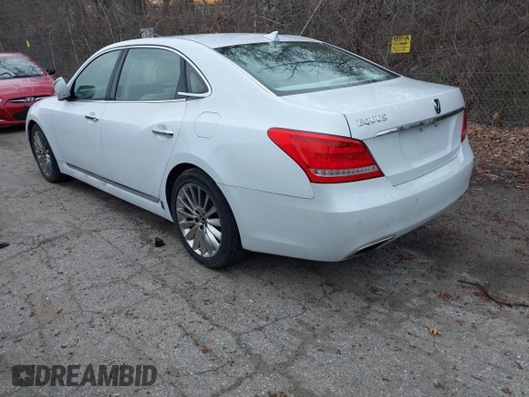 2014 Hyundai Equus Signature with VIN KMHGH4JH0EU085887, listed as a IAAI auction lot 42042823 with 77,527 mi miles and . Bid and sale history available at DreamBid. Image 3.