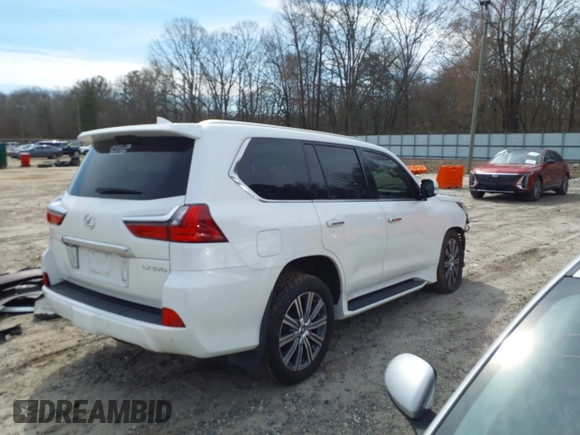 2016 Lexus LX 570 with VIN JTJHY7AXXG4194696, listed as a IAAI auction lot 41583183 with 110,356 mi miles and . Bid and sale history available at DreamBid. Image 4.