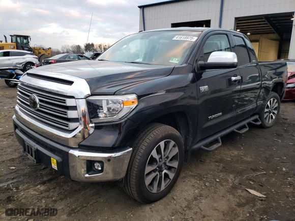 2018 Toyota Tundra 4WD SR with VIN 5TFBY5F14JX709022, listed as a Copart auction lot 41618975 with 108,233 mi miles and Salvage Title. Bid and sale history available at carsss.com. Image 1.