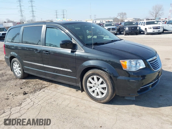 2015 Chrysler Town & Country Touring with VIN 2C4RC1BG0FR672993, listed as a IAAI auction lot 41797935 with 116,815 mi miles. Bid and sale history available at carsss.com. Image 1.