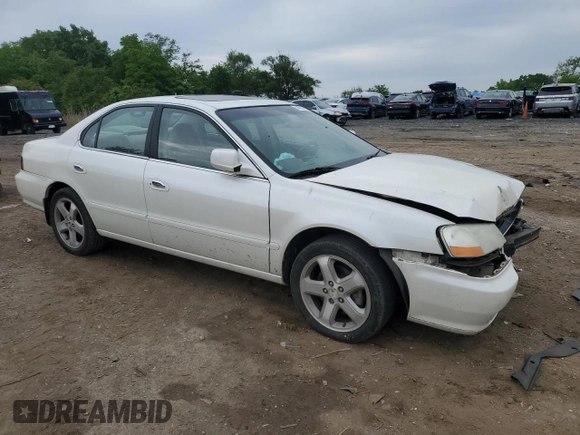 2003 Acura TL Type S with VIN 19UUA56823A091801, listed as a Copart auction lot 54557194 with 183,962 mi miles and Salvage Title. Bid and sale history available at carsss.com. Image 4.
