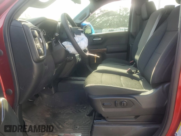 2022 Chevrolet Silverado 1500 LT with VIN 1GCUYDEDXNZ230192, listed as a Copart auction lot 52955185 with 39,586 mi miles and Salvage Title. Bid and sale history available at DreamBid. Image 7.