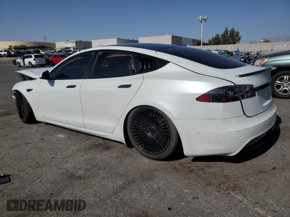 2021 Tesla Model S Long Range with VIN 5YJSA1E59MF441715, listed as a Copart auction lot 56667755 with Not provided miles and Salvage title. Bid and sale history available at DreamBid. Image 2.