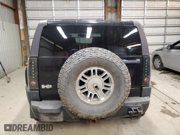 2007 Hummer H3 SUV with VIN 5GTDN13E478237997, listed as a Copart auction lot 77562024 with 171,799 mi miles and Salvage Title. Bid and sale history available at carsss.com. Image 6.