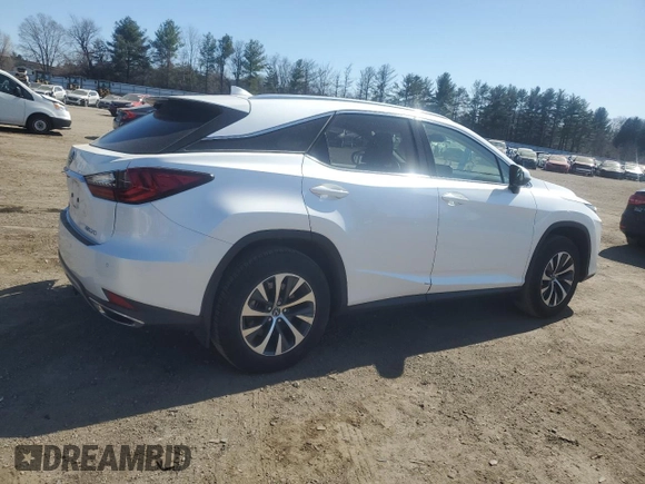 2021 Lexus RX with VIN 2T2HZMDA8MC275660, listed as a Copart auction lot 48210015 with 25,123 mi miles and Salvage Title. Bid and sale history available at carsss.com. Image 3.