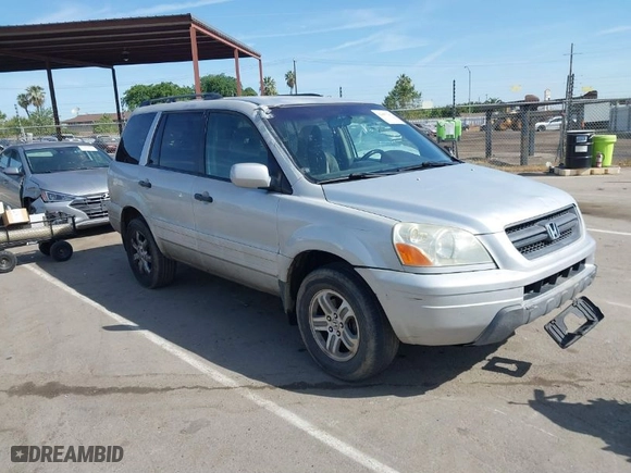 2003 Honda Pilot EX with VIN 2HKYF18443H571688, listed as a IAAI auction lot 42097297 with 313,910 mi miles. Bid and sale history available at carsss.com. Image 1.