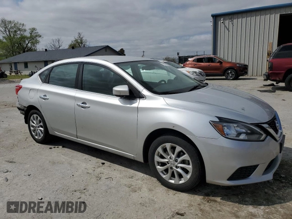 2019 Nissan Sentra SV with VIN 3N1AB7AP9KY314132, listed as a Copart auction lot 51161035 with 135,727 mi miles and Salvage Title. Bid and sale history available at carsss.com. Image 4.