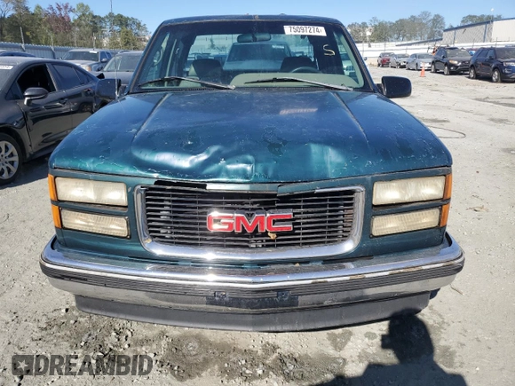1996 GMC Sierra 1500 with VIN 2GTEC19W4T1542916, listed as a Copart auction lot 75097274 with 310,745 mi miles and Salvage Title. Bid and sale history available at DreamBid. Image 5.