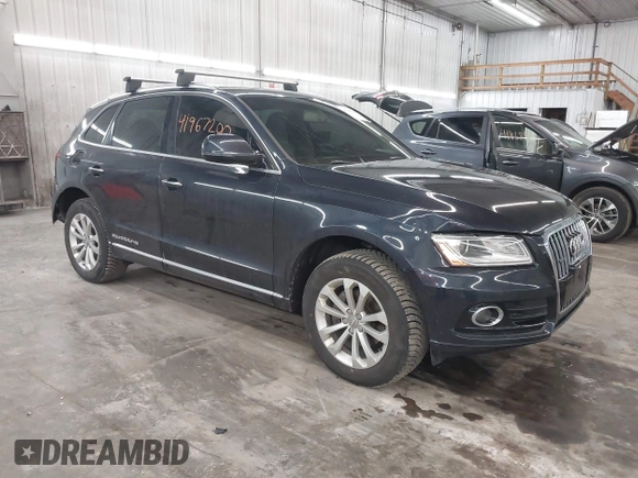 2016 Audi Q5 Premium with VIN WA1C2AFP0GA121286, listed as a IAAI auction lot 41967200 with 139,673 mi miles and . Bid and sale history available at DreamBid. Image 1.