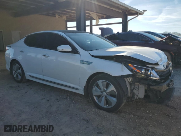 2016 Kia Optima Hybrid EX with VIN KNAGN4AD5G5098395, listed as a Copart auction lot 45480565 with 161,301 mi miles and Salvage Title. Bid and sale history available at carsss.com. Image 4.