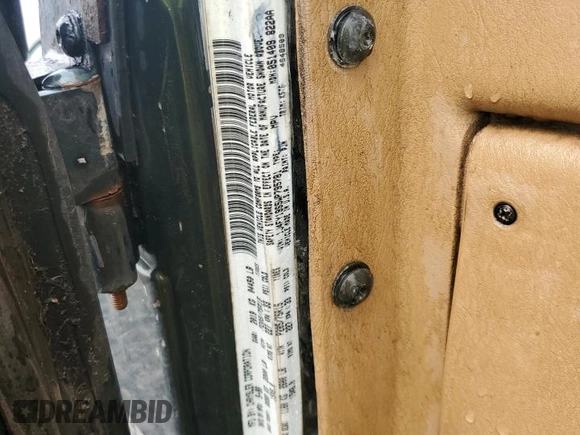 1998 Jeep Wrangler Sport with VIN 1J4FY19S5WP795781, listed as a Copart auction lot 59718065 with 208,416 mi miles and Salvage title. Bid and sale history available at DreamBid. Image 13.