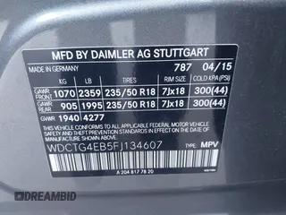 2015 Mercedes-Benz GLA 250 z VIN WDCTG4EB5FJ134607, wystawiony jako IAAI lot #41850309 z przebiegiem Nie podano mil oraz . Historia ofert i sprzedaży dostępna na DreamBid. Obrazek 9.