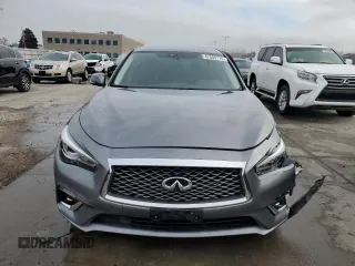 2020 Infiniti Q50 Luxe with VIN JN1EV7AR3LM255979, listed as a Copart auction lot 47680775 with 61,340 mi miles and Salvage title. Bid and sale history available at DreamBid. Image 5.