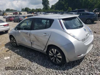 2015 Nissan LEAF S with VIN 1N4AZ0CP7FC320223, listed as a Copart auction lot 61234915 with 79,514 mi miles and Salvage title. Bid and sale history available at DreamBid. Image 2.