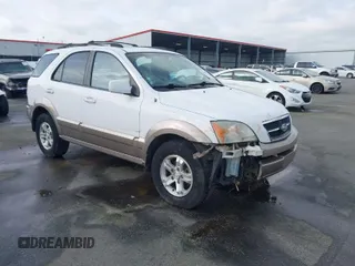 2006 Kia Sorento LX with VIN KNDJD733665634514, listed as a IAAI auction lot 41825431 with 181,127 mi miles and . Bid and sale history available at DreamBid. Image 1.