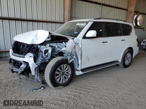 2023 Nissan Armada SV with VIN JN8AY2AC3P9180098, listed as a Copart auction lot 71536714 with 14,230 mi miles and Salvage Title. Bid and sale history available at carsss.com. Image 1.
