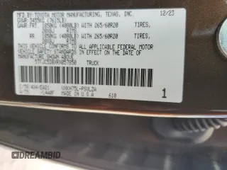 2024 Toyota Tundra Limited Hybrid with VIN 5TFJC5DBXRX057850, listed as a Copart auction lot 55224795 with 6,401 mi miles and Salvage title. Bid and sale history available at DreamBid. Image 13.