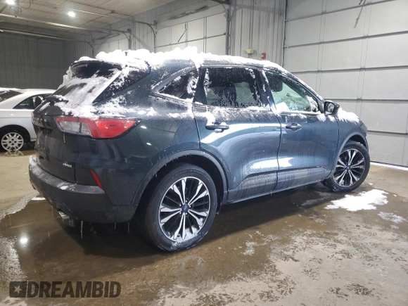 2022 Ford Escape SE z VIN 1FMCU9G68NUB61479, wystawiony jako Copart lot #44100645 z przebiegiem Nie podano mil oraz Szkoda całkowita • Salvage title. Historia ofert i sprzedaży dostępna na DreamBid. Obrazek 3.